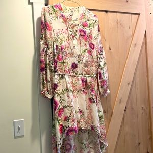 Bohemian style silk dress